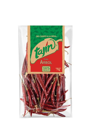 Tajin Arbol Dried Chillie 75g