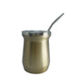 Base Mate Gourd and Straw Set (Mate and bombilla) Mates Hispanic Pantry Gold 