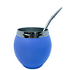 Calabash Mate Gourd and Straw Set (Mate and bombilla) - Lavender