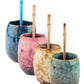 Ceramic Mate Gourd and Straw Set (Mate and bombilla) Mates Hispanic Pantry 