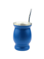 Concavex Mate Gourd and Straw Set (Mate and bombilla) Mates Hispanic Pantry Blue 