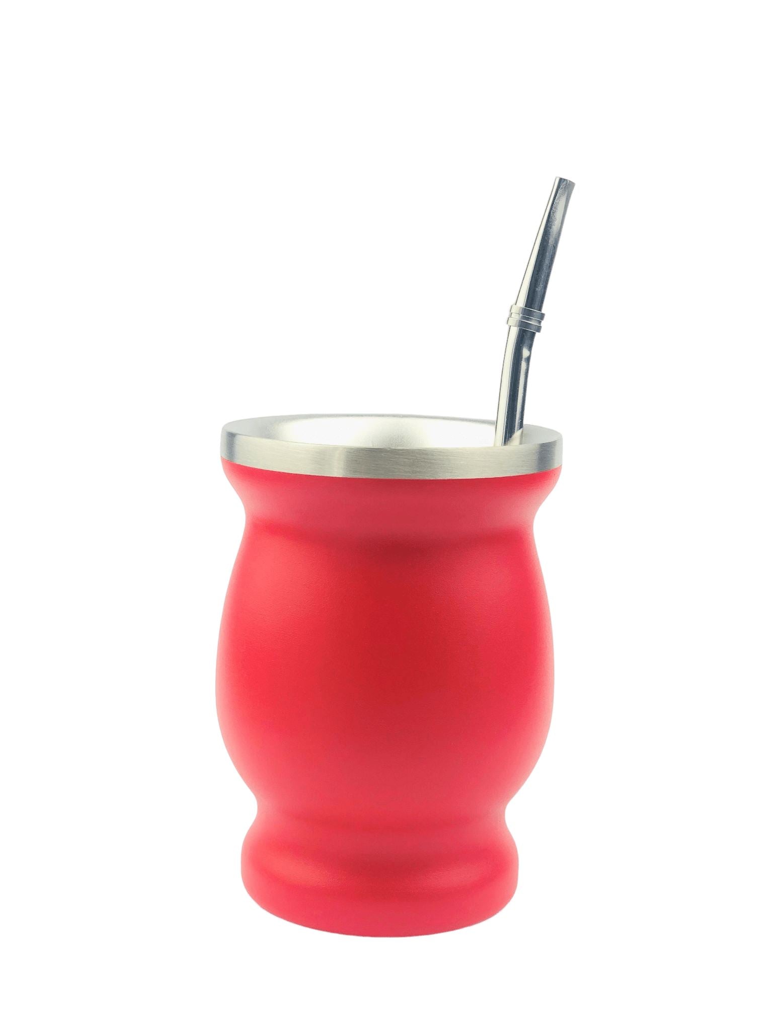 Concavex Mate Gourd and Straw Set (Mate and bombilla) Mates Hispanic Pantry Red 