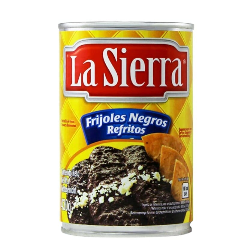 La Sierra Refried Black Beans 430g Beans La Sierra 