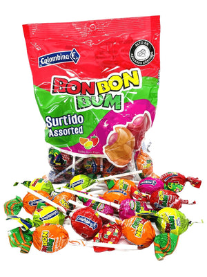 Bon Bon Bum Bubble Gum Lollipops Miscellaneous Colombina 