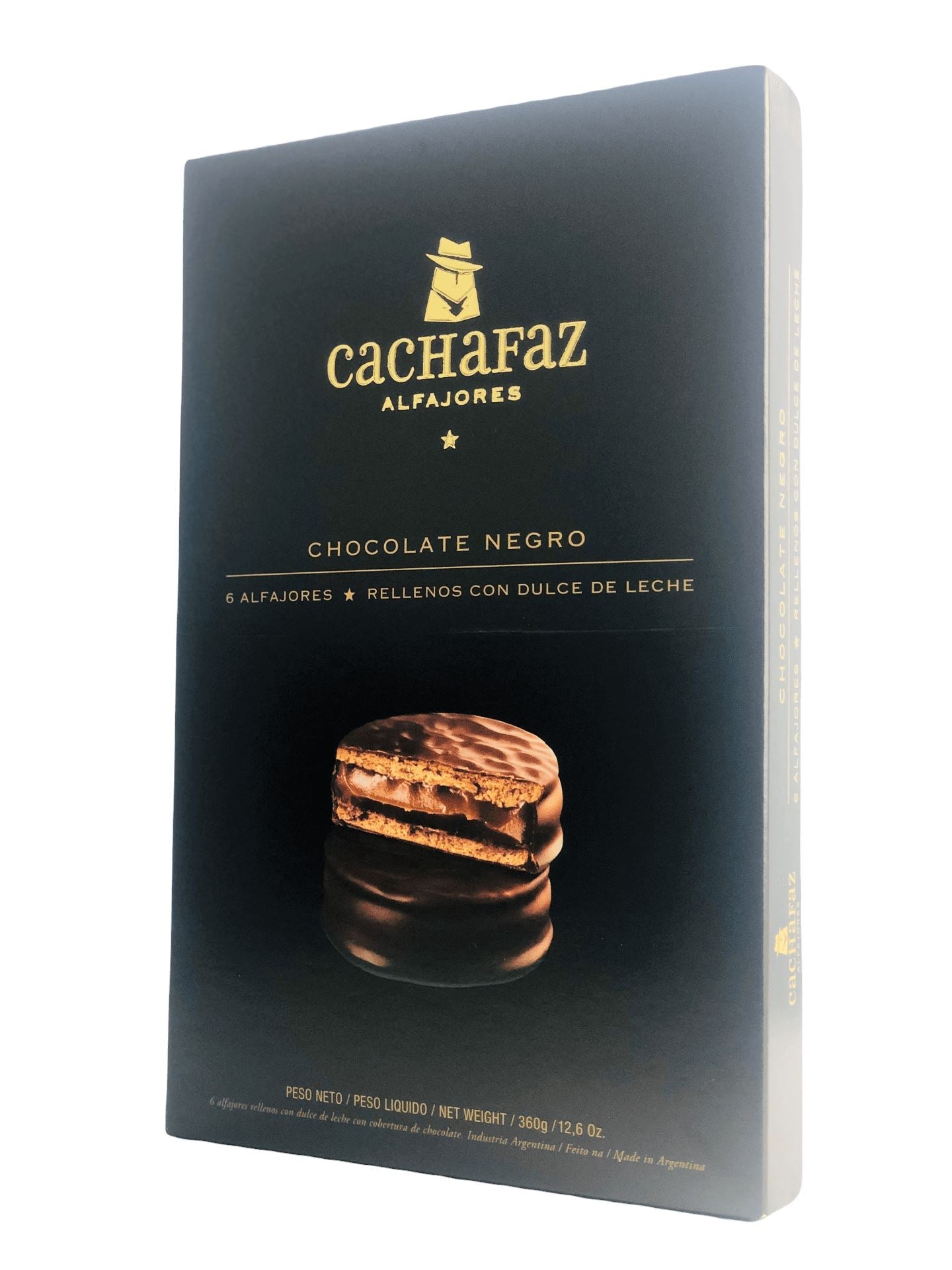 Cachafaz Dark Chocolate Alfajor (Argentinian Cookie) 360g