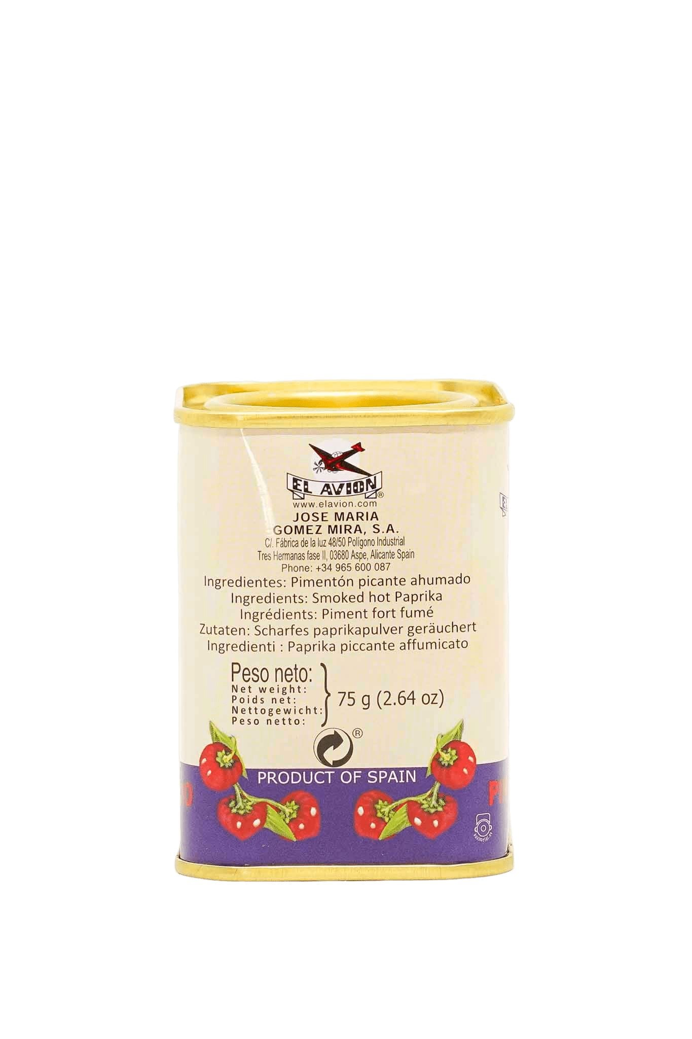 El Avion Smoked Hot Paprika (Pimenton) 75g Seasoning El Avion 