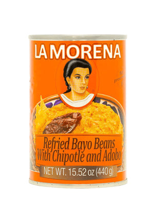 La Morena Refried Bayo Beans w/Chipotle 440g Beans La Morena 