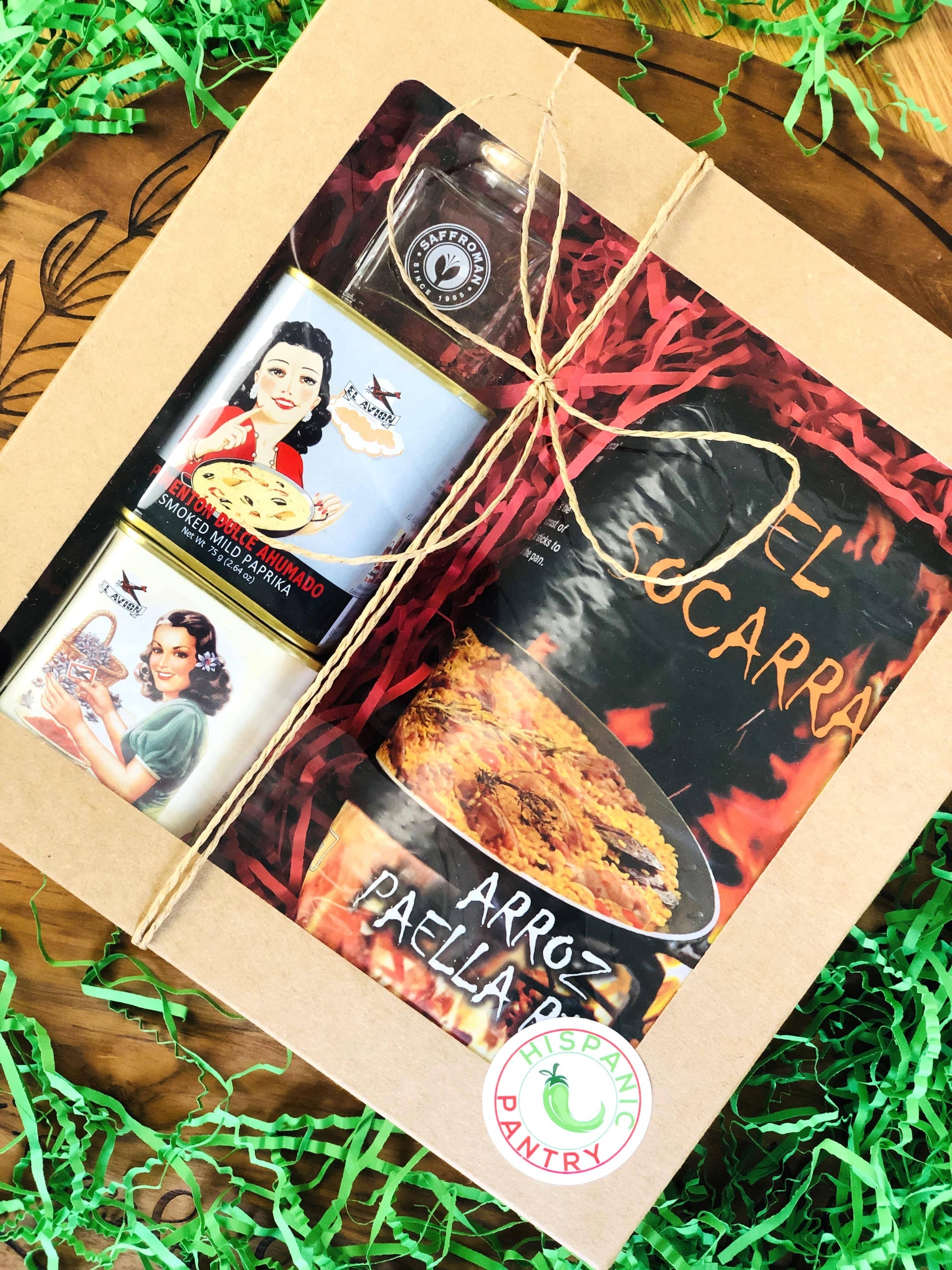 Spanish Paella Hamper - El Socarrat Paella Rice, Saffron & Paprika Hampers Hispanic Pantry 