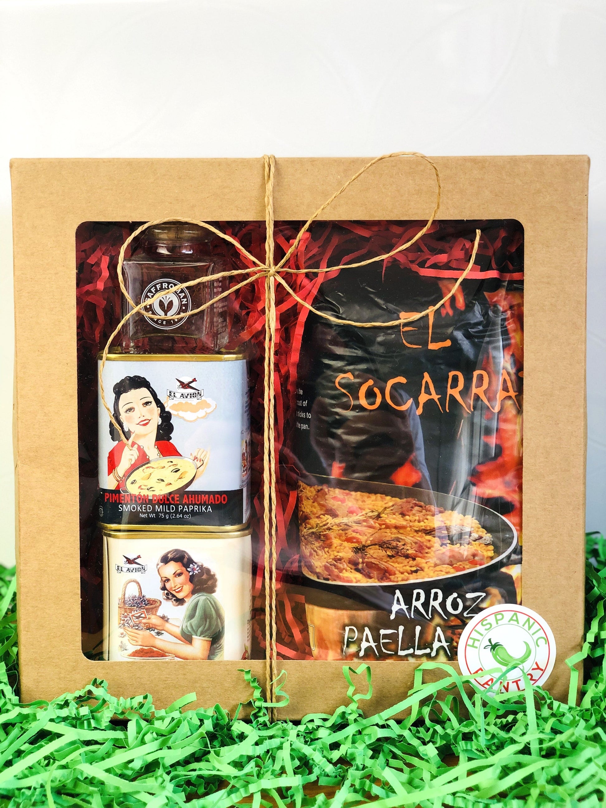 Spanish Paella Hamper - El Socarrat Paella Rice, Saffron & Paprika Hampers Hispanic Pantry 