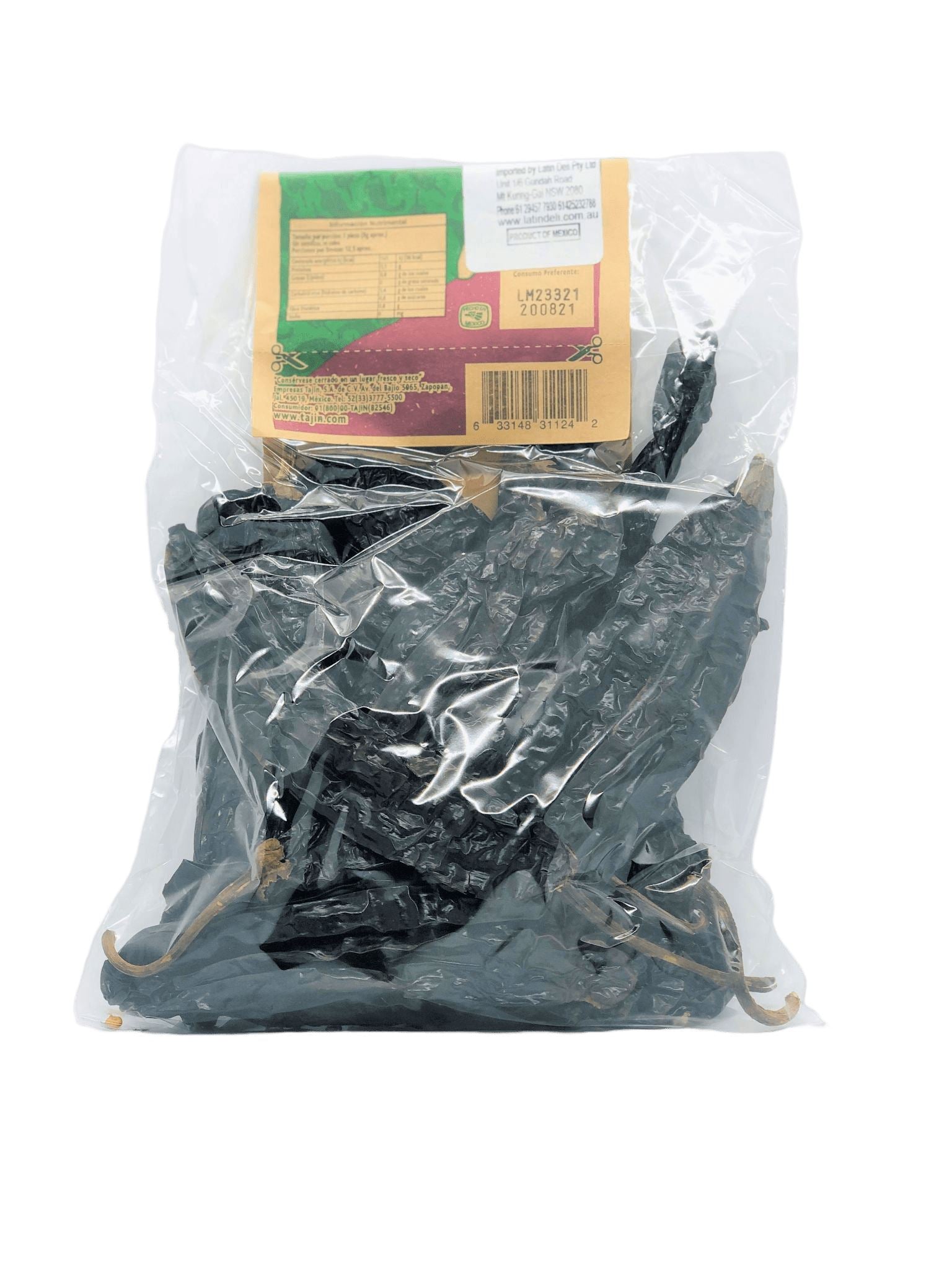 Tajin Pasilla Dried Chillie 100g Chillies Tajin 