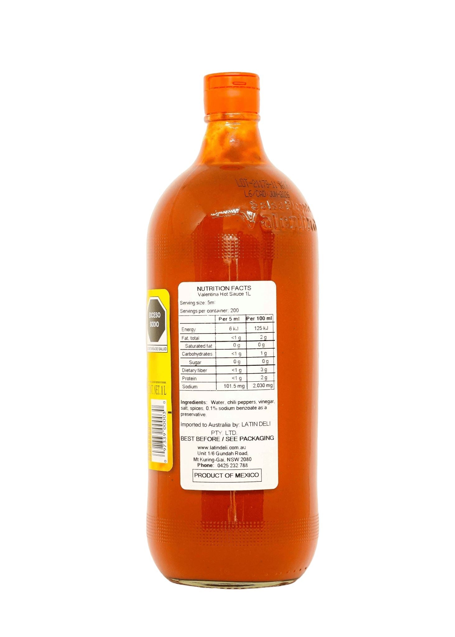 Valentina Hot Sauce - Yellow Label 150ml / 370ml / 1L Sauces Tamazula Group 